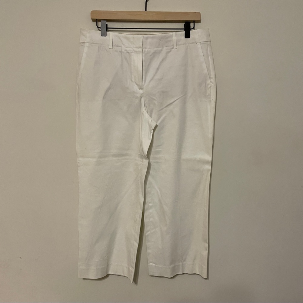 Talbots Chelsea Women Crop Pants. Off white. Sz-8.